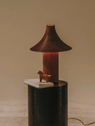 The Hat Lamp in inspirational setting by Kilzi in Oak on NORDINARY