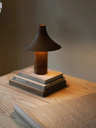 The Hat Lamp in inspirational setting by Kilzi in Oak on NORDINARY