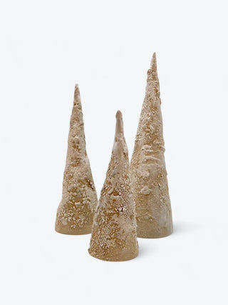 CHRISTMAS TREE TRIO 2 - LARGE BEIGE