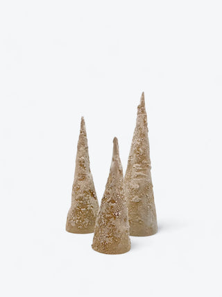 CHRISTMAS TREE TRIO 1 - SMALL BEIGE