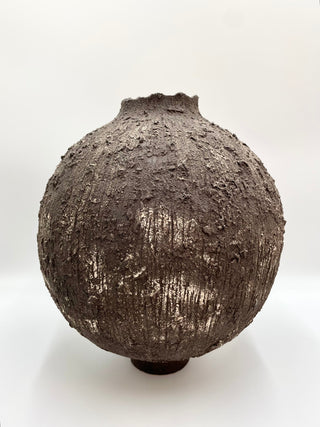 Moira L No. 2 - Dark Handmade Ceramic Vase