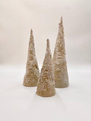 Christmas Tree Trio 2 - Large Beige