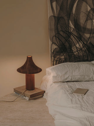 The Hat Lamp in inspirational setting by Kilzi in Oak on NORDINARY