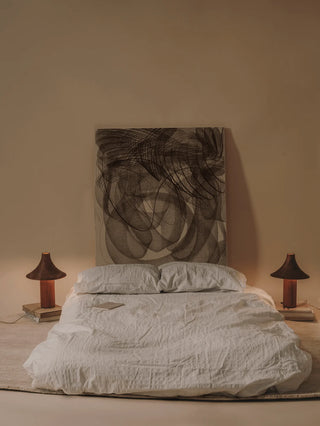 The Hat Lamp in bedroom by Kilzi in Oak on NORDINARY