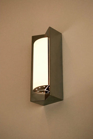 Arrow wall light with diffuser in stainless stell from Violaine D'harcourt