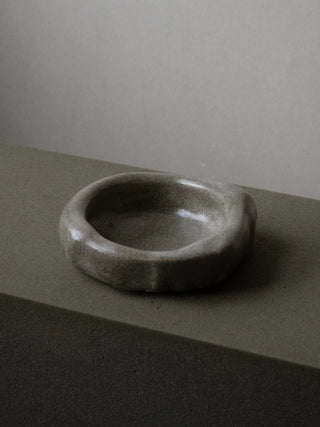 Handmade Basalt Grey Ceramic Bowl