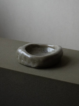 Handmade Basalt Grey Ceramic Bowl