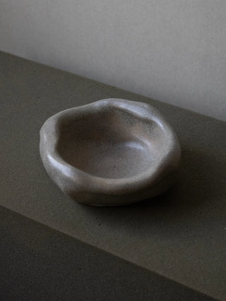 Handmade Basalt Grey Ceramic Bowl