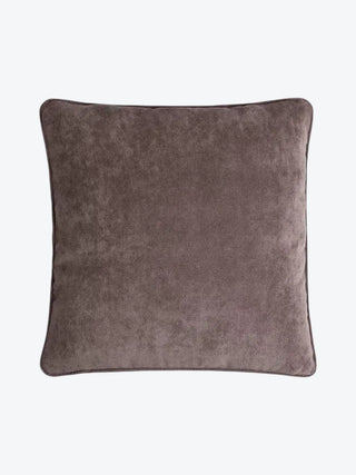 Tone On Tone Velvet Cushion Grey