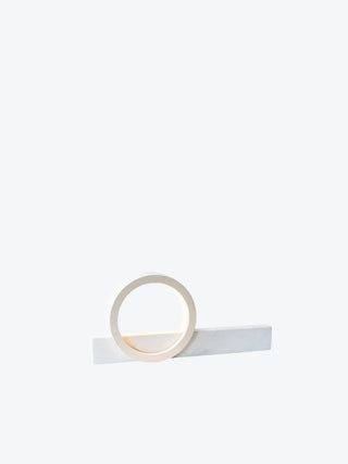 Composition Table Light in White Marble