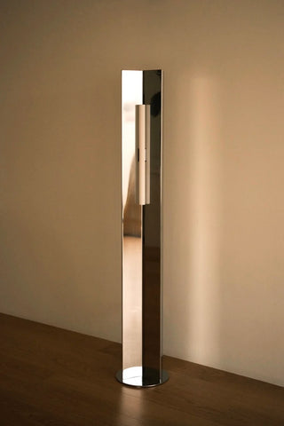 The Arrow floor lamp in 158cm in stainless steel by Violaine D'harcourt 