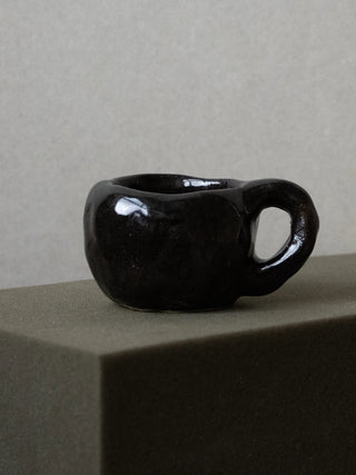 Handmade Black Ceramic Cup