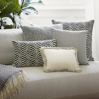 Zebra Black Cushion